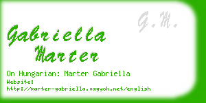 gabriella marter business card